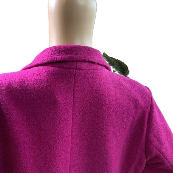 Linea By Louis DellOlio Pink 3 Button Notched Lapel Pockets Blazer Jacket Large - Picture 9 of 13